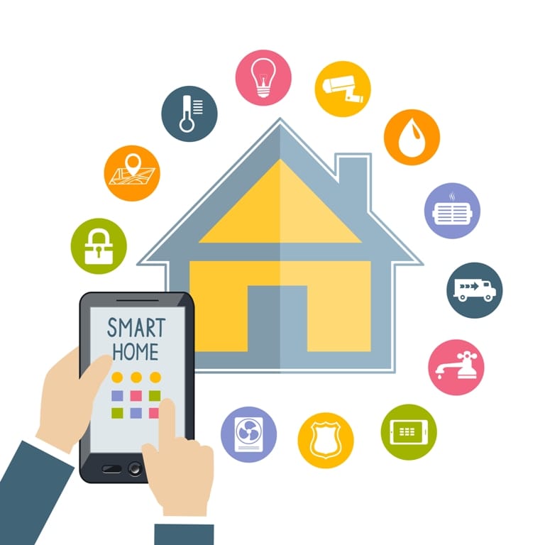 Ilustrasi WiFi stabil Denpasar untuk smart home modern dengan Ren On
