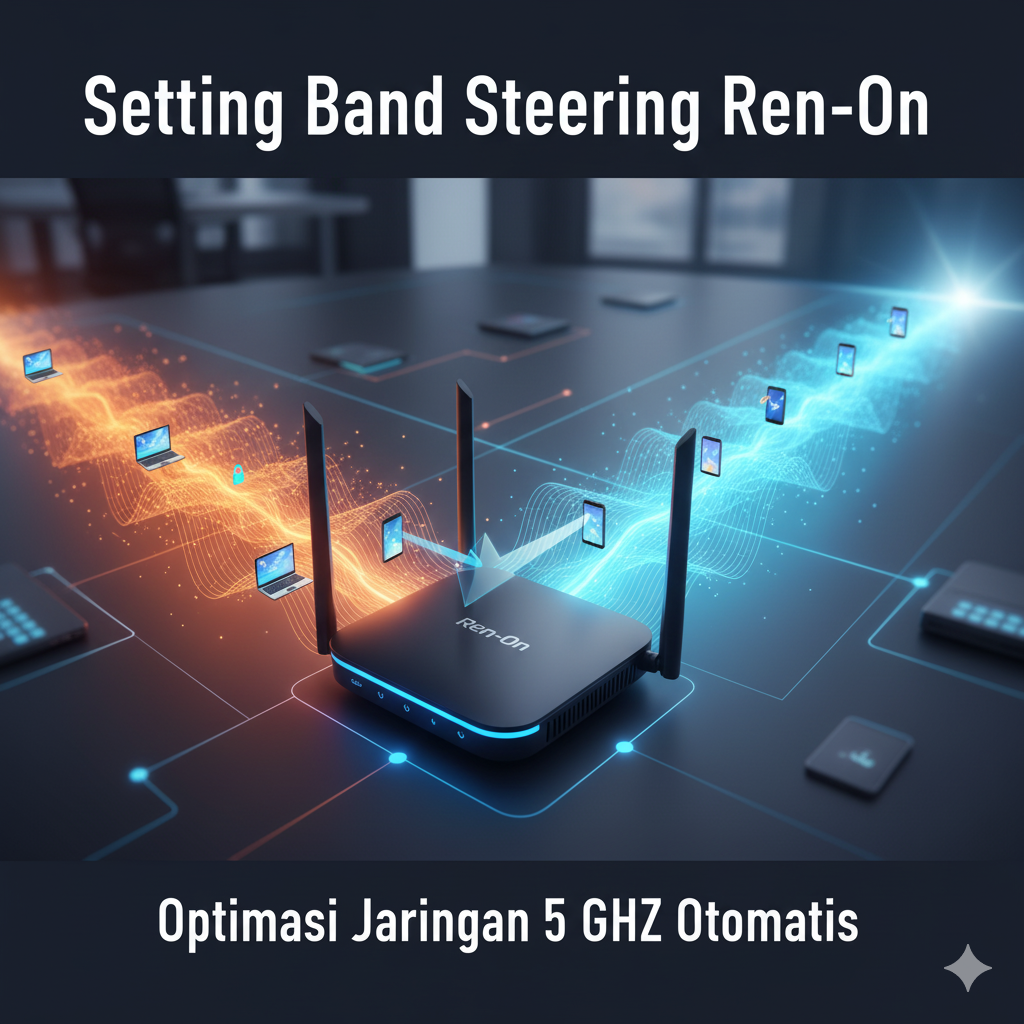 Super Cepat! Setting Band Steering Ren-On untuk Jaringan 5 GHz Otomatis